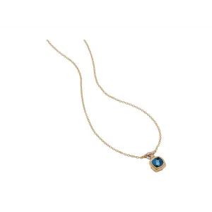 Konstantino Alexandria 18K Yellow Gold London Blue Topaz and Diamond Necklace