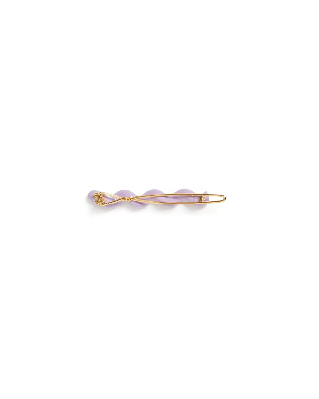 Lauren Spiral Barrette - Lilac