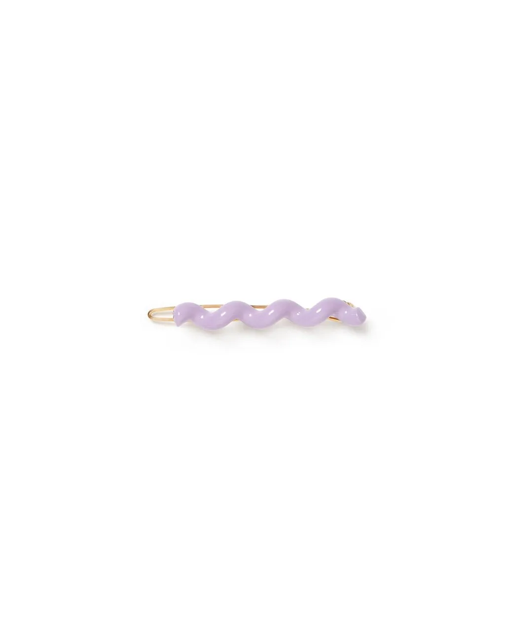 Lauren Spiral Barrette - Lilac