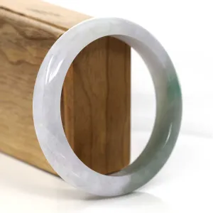 Lavender Jadeite Jade Bangle Bracelet (61.14 mm) #354