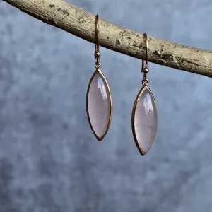 Lit Long - Rose Quartz Earrings