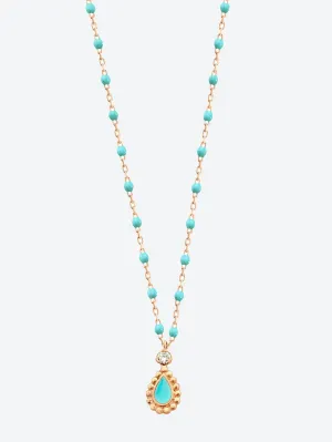 LUCKY CASHMERE DIAMOND ROSE GOLD NECKLACE 42 CM