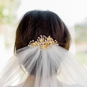 Maple, Gold Leaf Hair Clip
