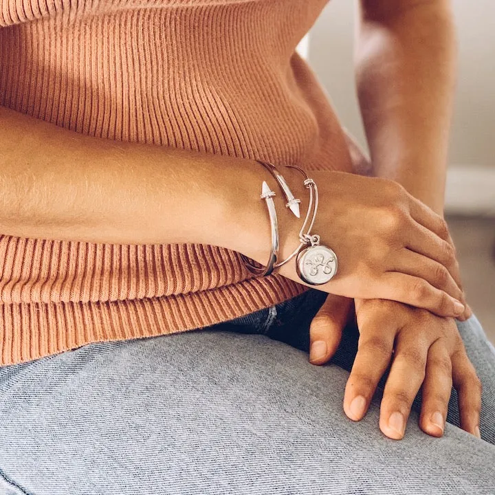 Marble Spike Cuff Bracelet