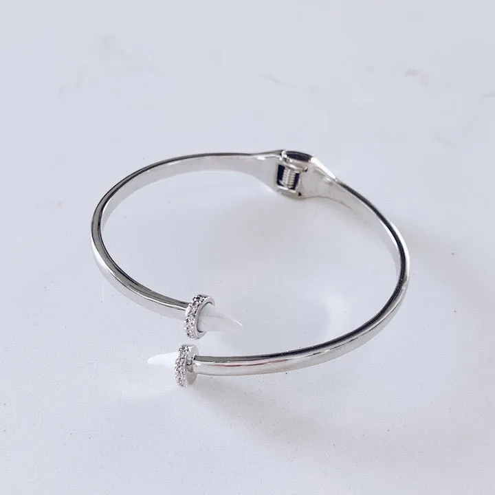 Marble Spike Cuff Bracelet