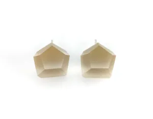 Medium Citrine Crystal Stud