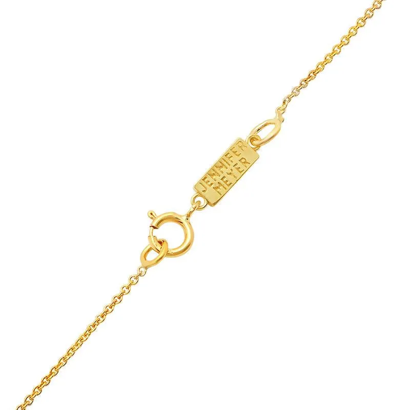 Mini Turquoise Bezel Dangle By-the-Inch Necklace