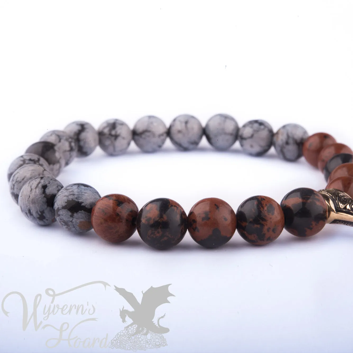 Mjolnir Natural Gemstones Bracelet
