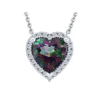 Mystic Topaz Heart Necklace