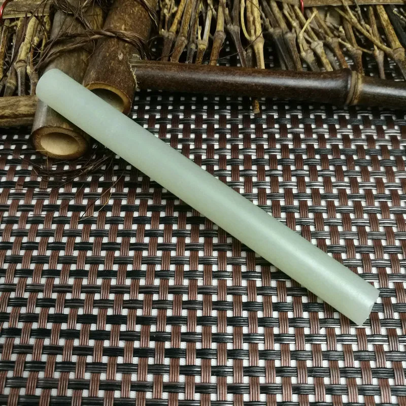 Natural Kunlun Jade Rough Nephrite Raw (28g,11X1cm)
