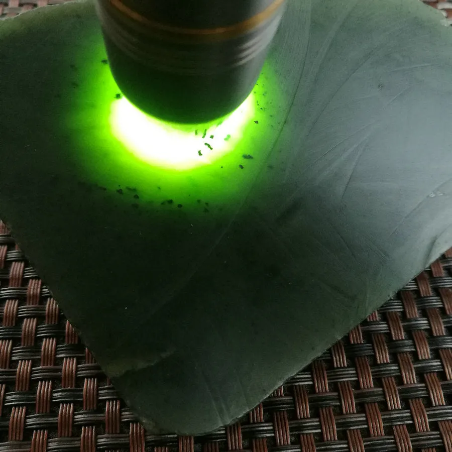Natural Kunlun Jade Rough Nephrite Raw (348g,9X8X2.5cm)