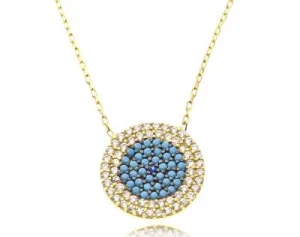 NOUR TURQUOISE EVIL EYE NECKLACE