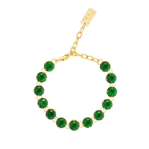 OLD HOLLYWOOD STATEMENT BRACELET (EMERALD)