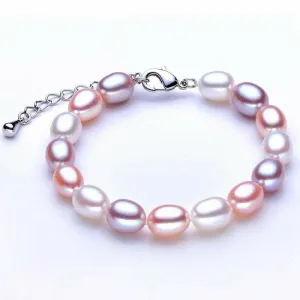 Oval Pearl Bracelet - Hannaca
