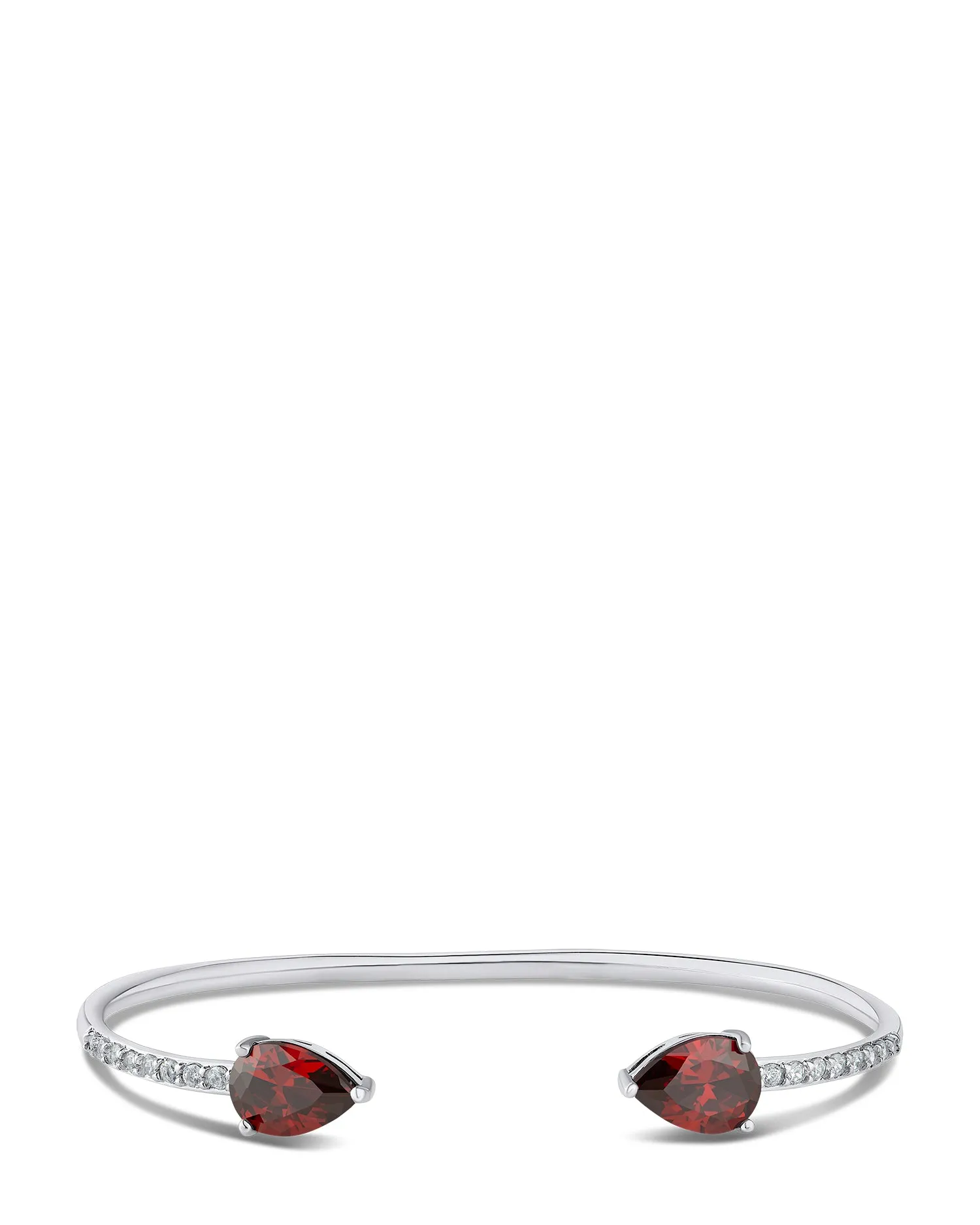 Pear CZ Open Cuff