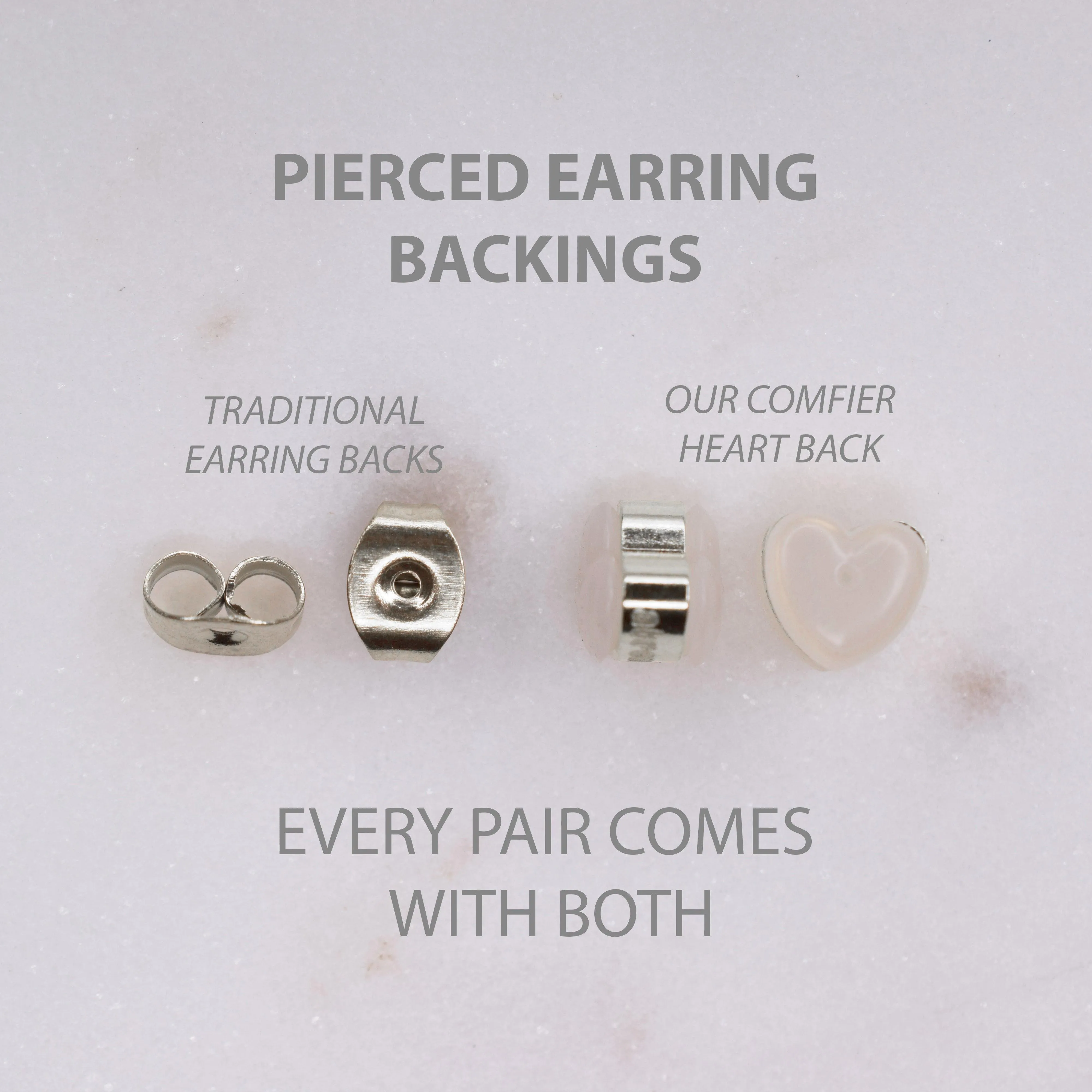 PEARL DROP STUD EARRINGS IN SILVER