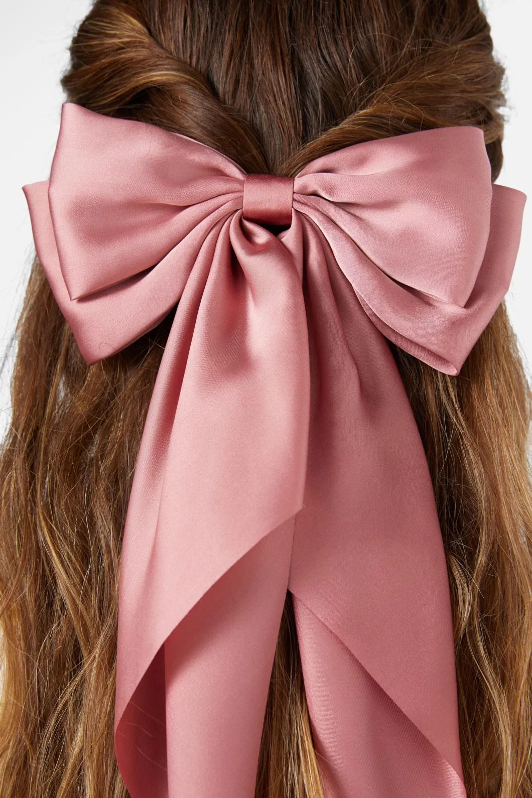 Pink Barrette Bow Clip