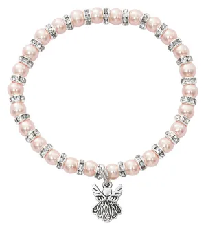 PINK PEARL BABY STRETCH BRACELET-B1016C