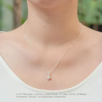 [Pokémon]Glaceon & Pokéball necklace K18yellow gold