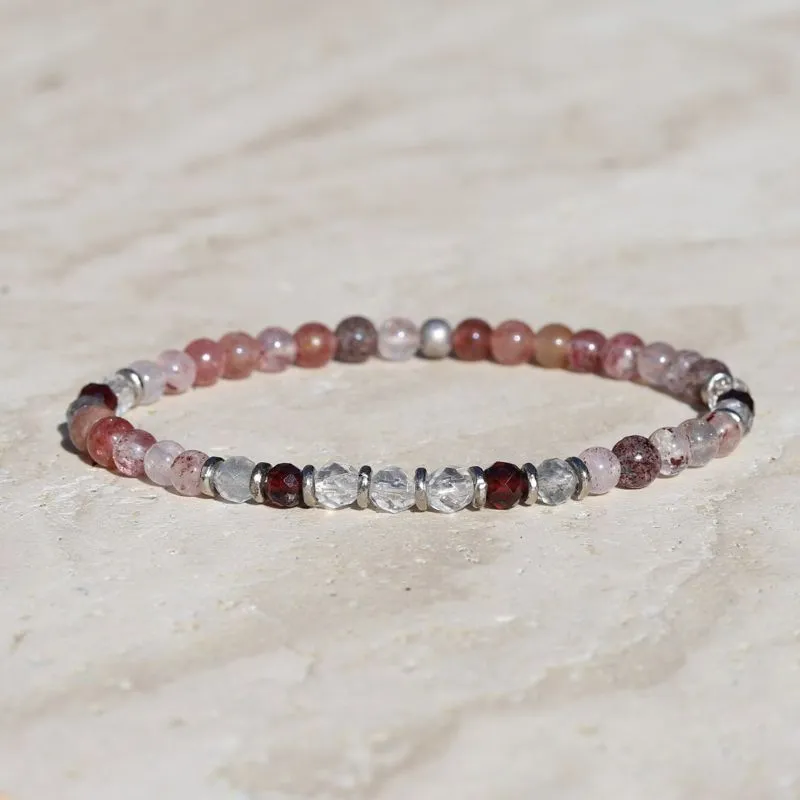 Quartz Love Gemstones Delicate Bracelet