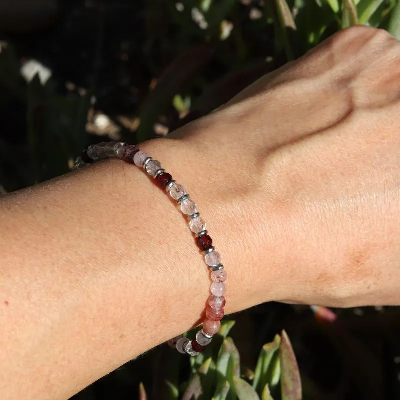 Quartz Love Gemstones Delicate Bracelet