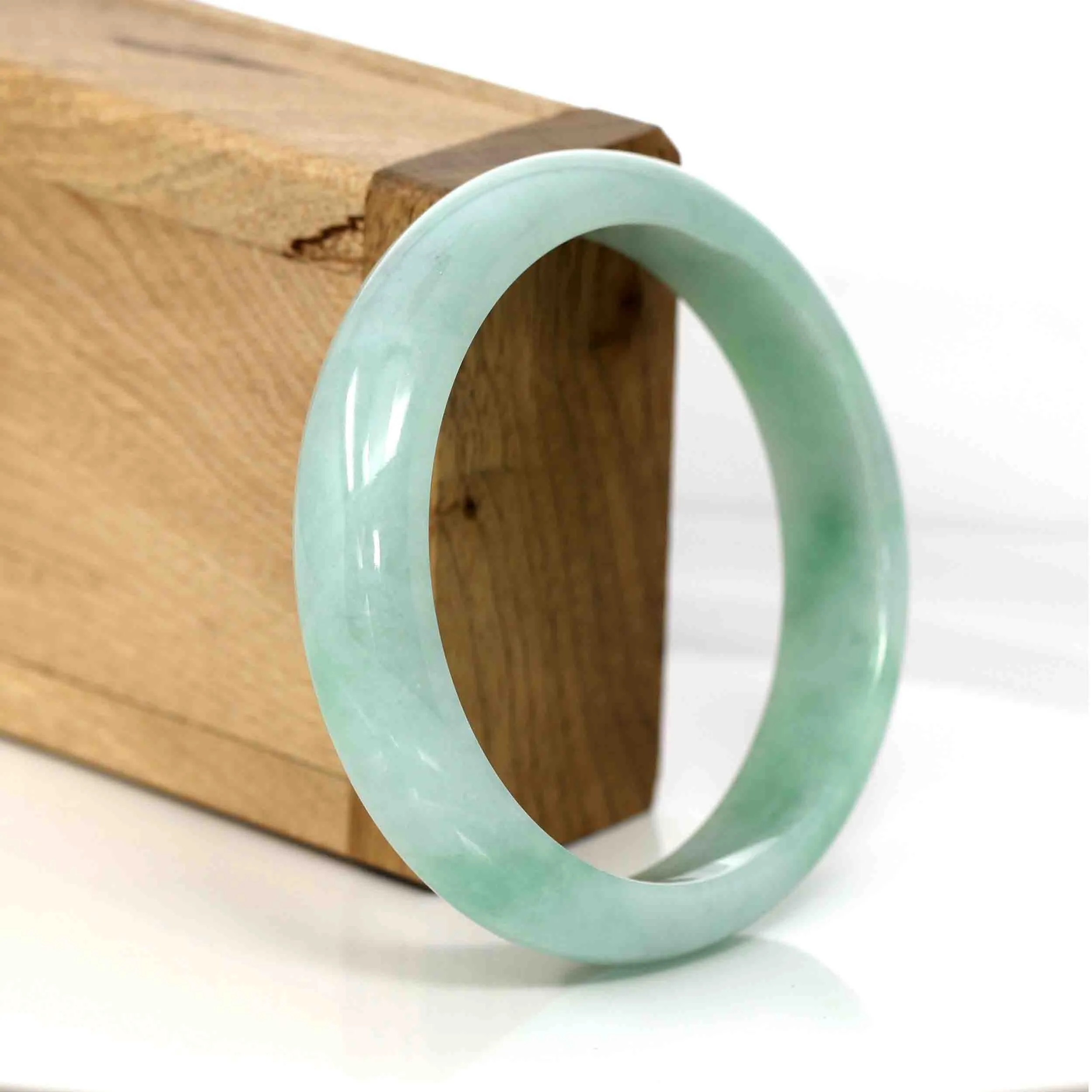 RealJade® Classic Green Natural Jadeite Jade Bangle (58.93 mm )#561
