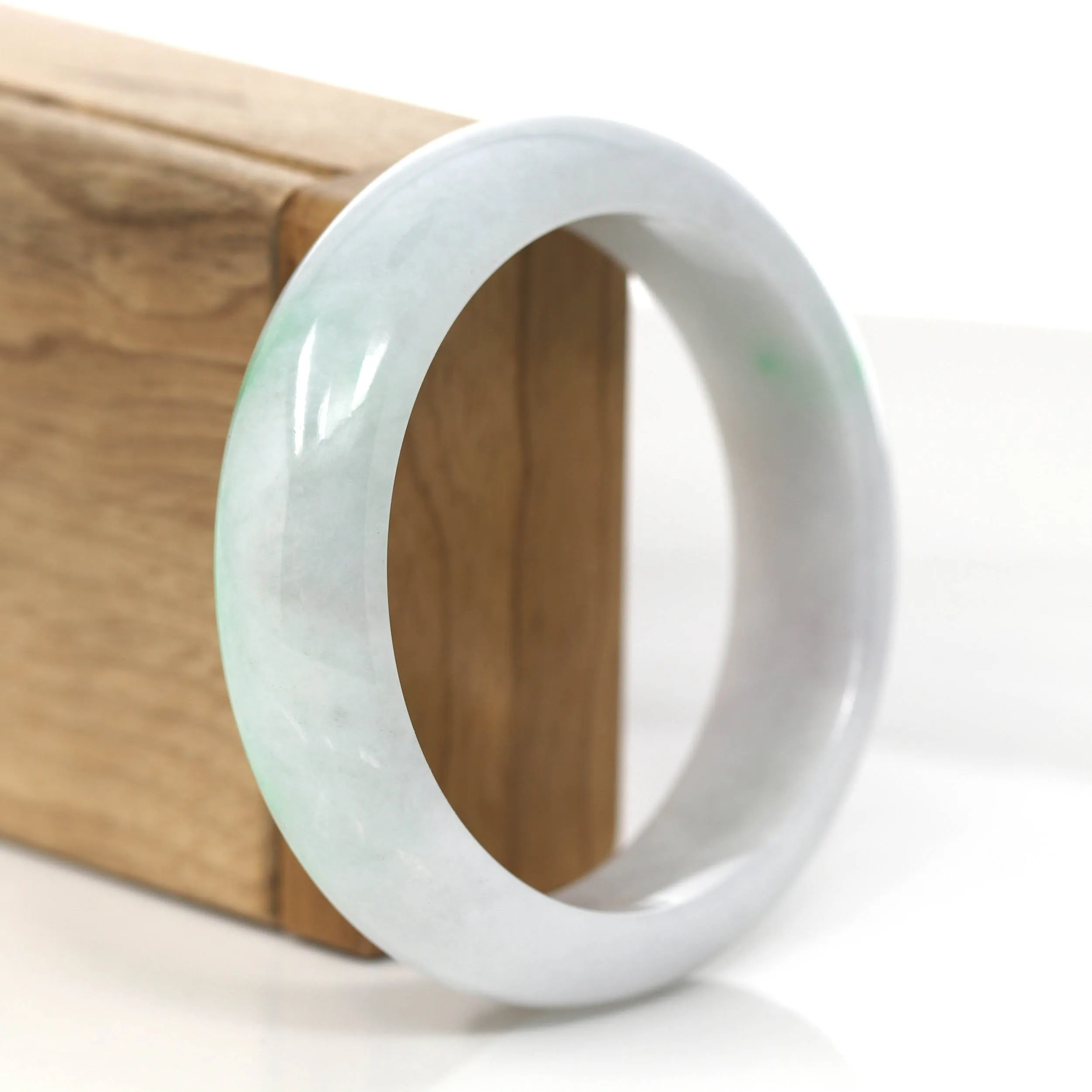 RealJade® Co. Genuine Burmese High Quality Jadeite Jade Bangle Bracelet (58.8mm)#845
