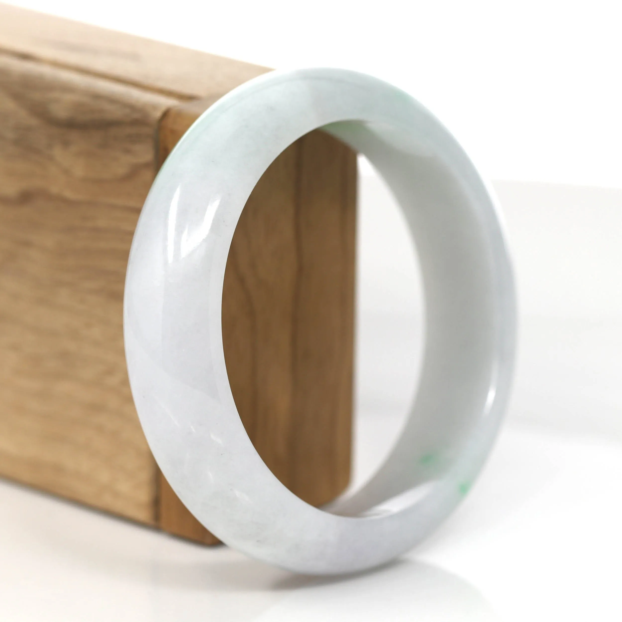 RealJade® Co. Genuine Burmese High Quality Jadeite Jade Bangle Bracelet (58.8mm)#845