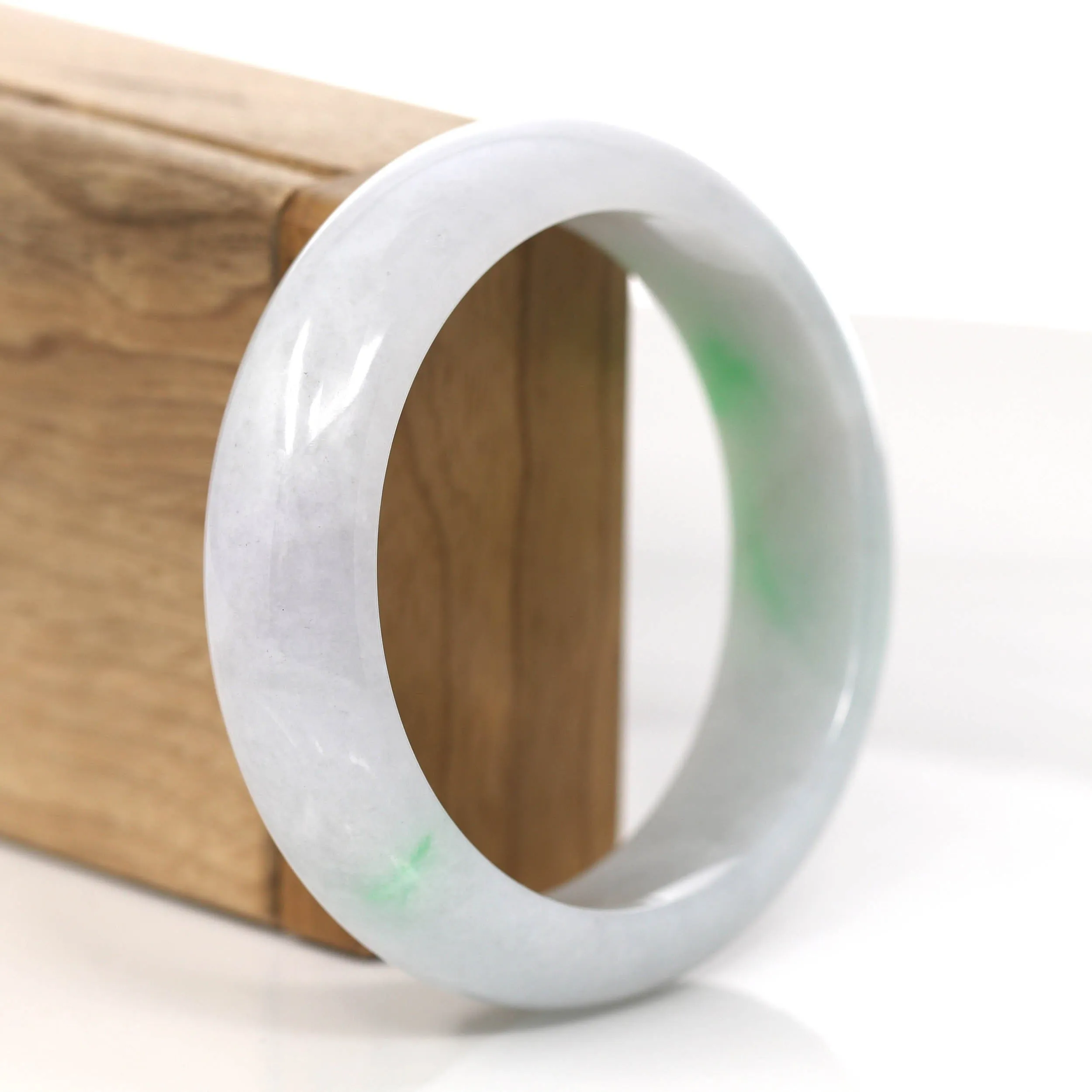 RealJade® Co. Genuine Burmese High Quality Jadeite Jade Bangle Bracelet (58.8mm)#845