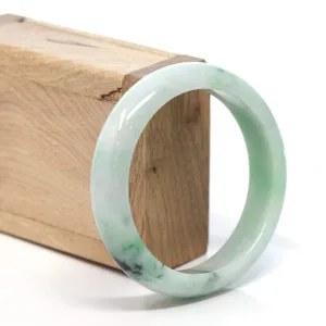 RealJade® Co. "Classic Bangle" Genuine Burmese Green Jadeite Jade Bangle Bracelet (58.41 mm) #175