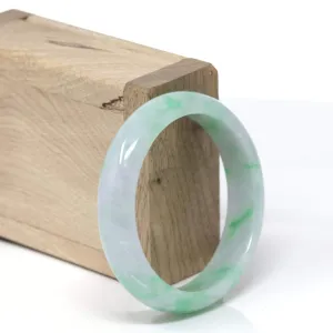 RealJade® "Classic Bangle" Genuine Burmese High Quality Jadeite Jade Bangle Bracelet (53.5mm)#147