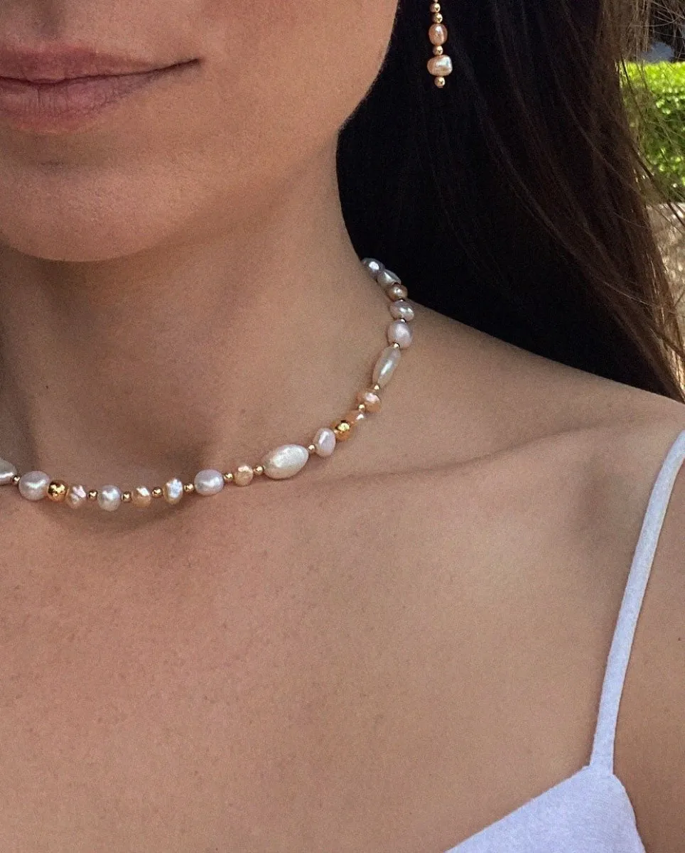 Rhea Goddess Pearl Necklace