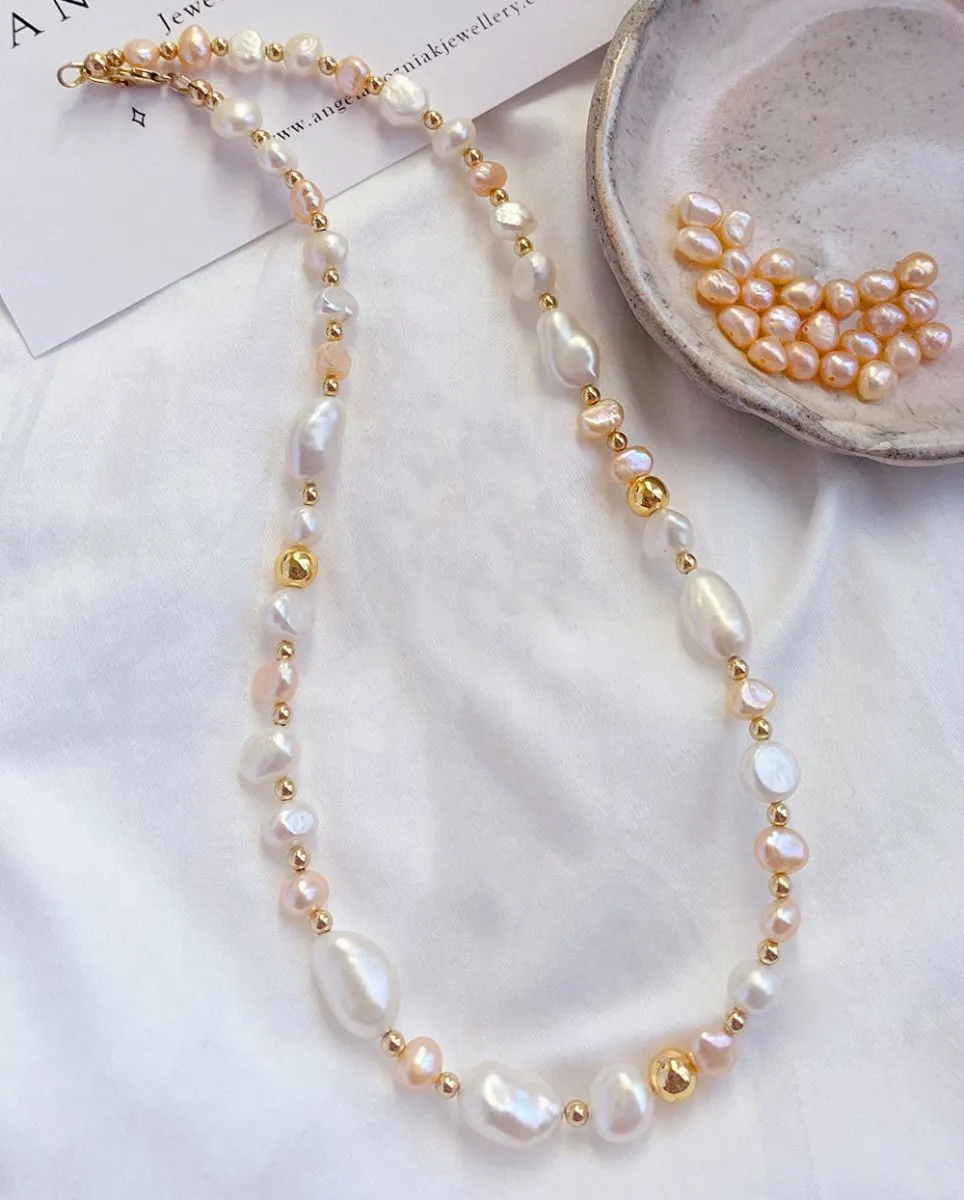 Rhea Goddess Pearl Necklace