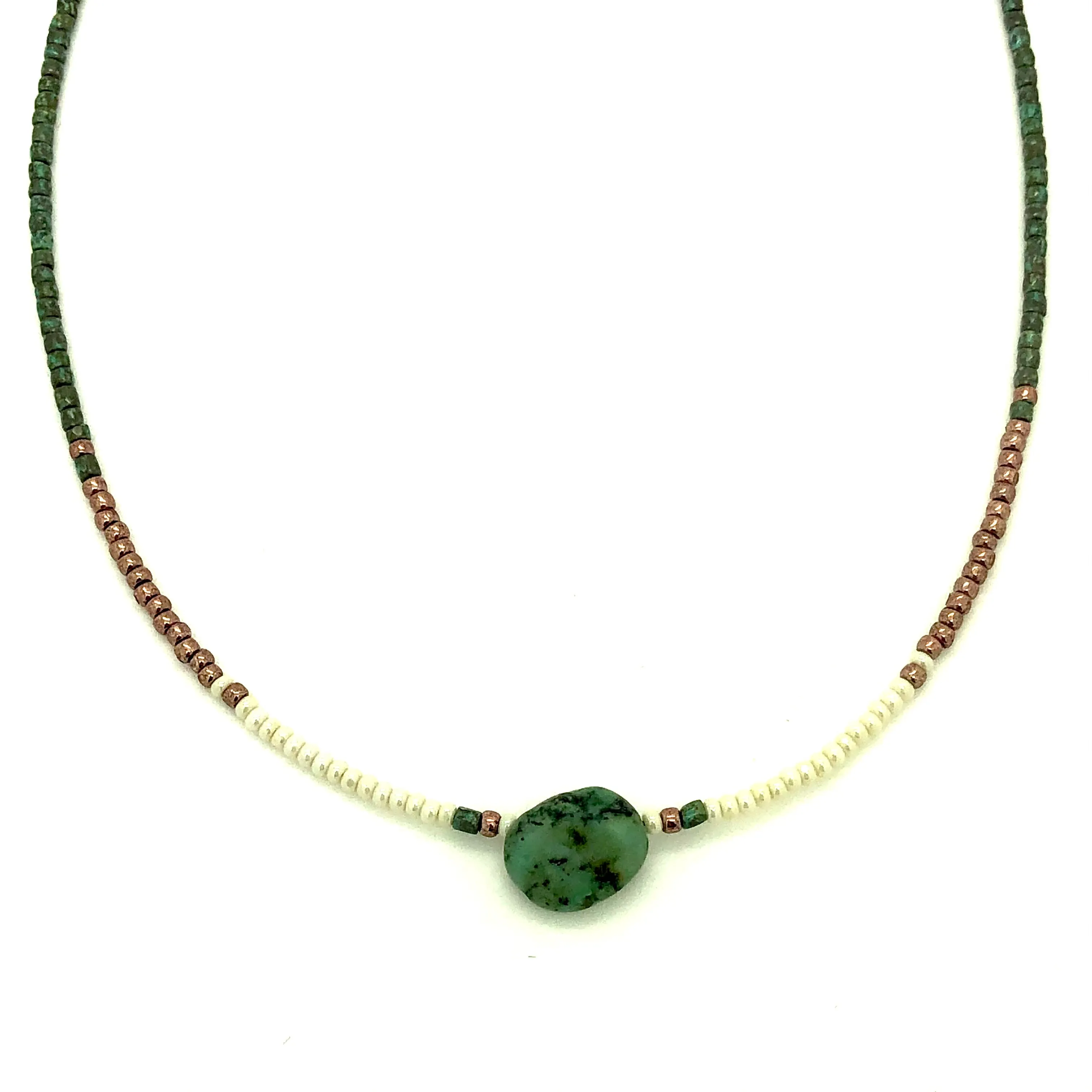 Rose Gold Beaded Necklace