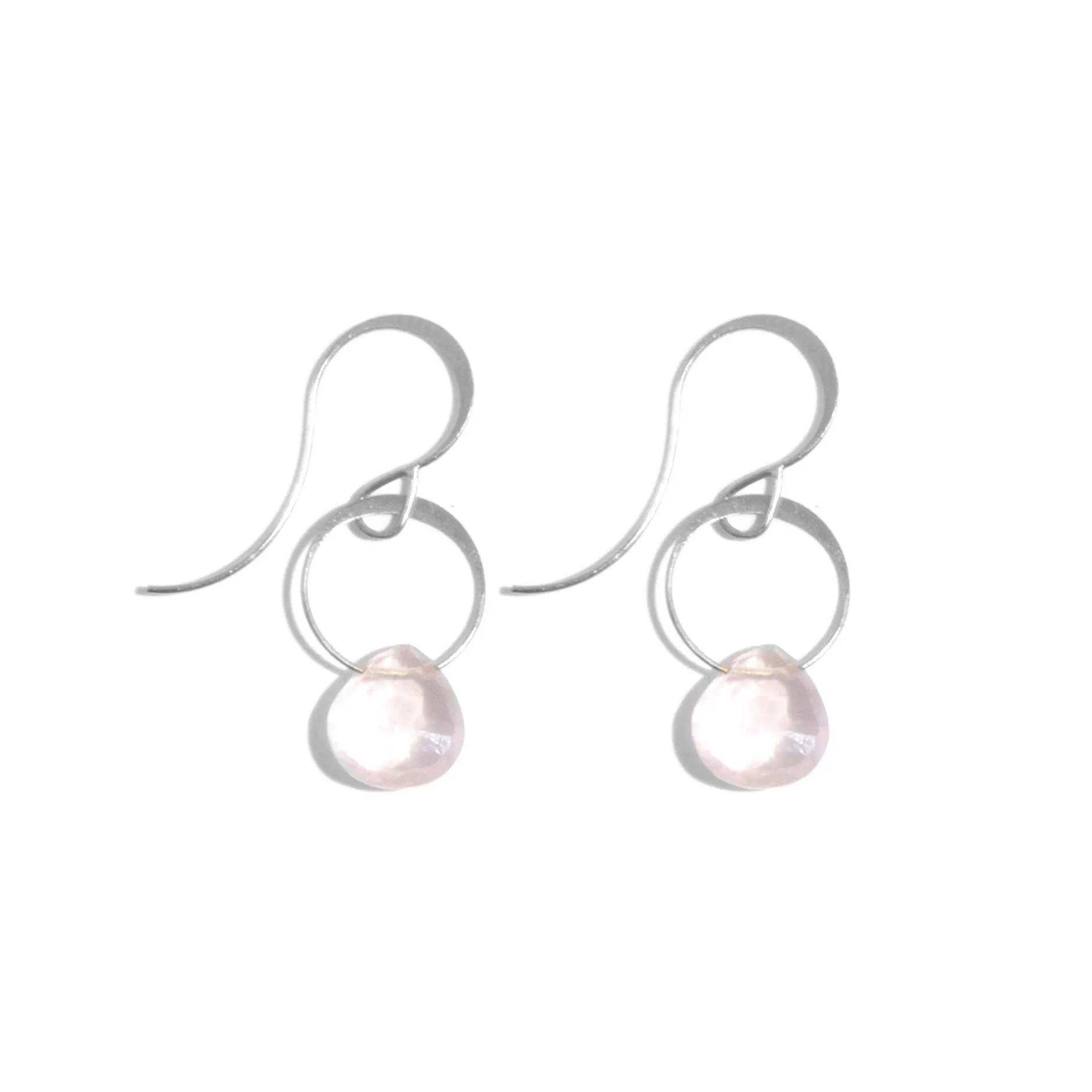 Rose Quartz Drop Earrings