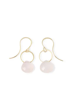 Rose Quartz Drop Earrings