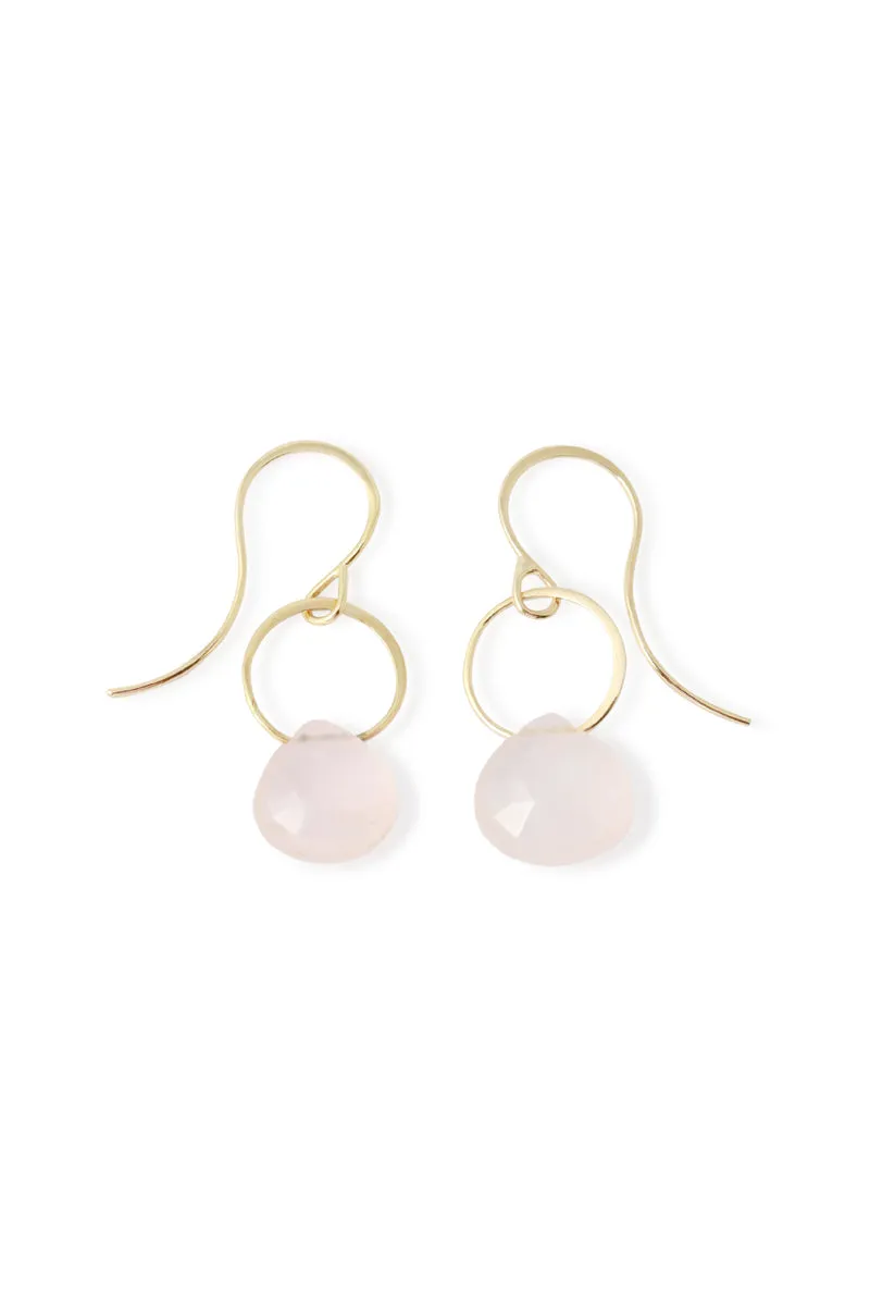 Rose Quartz Drop Earrings