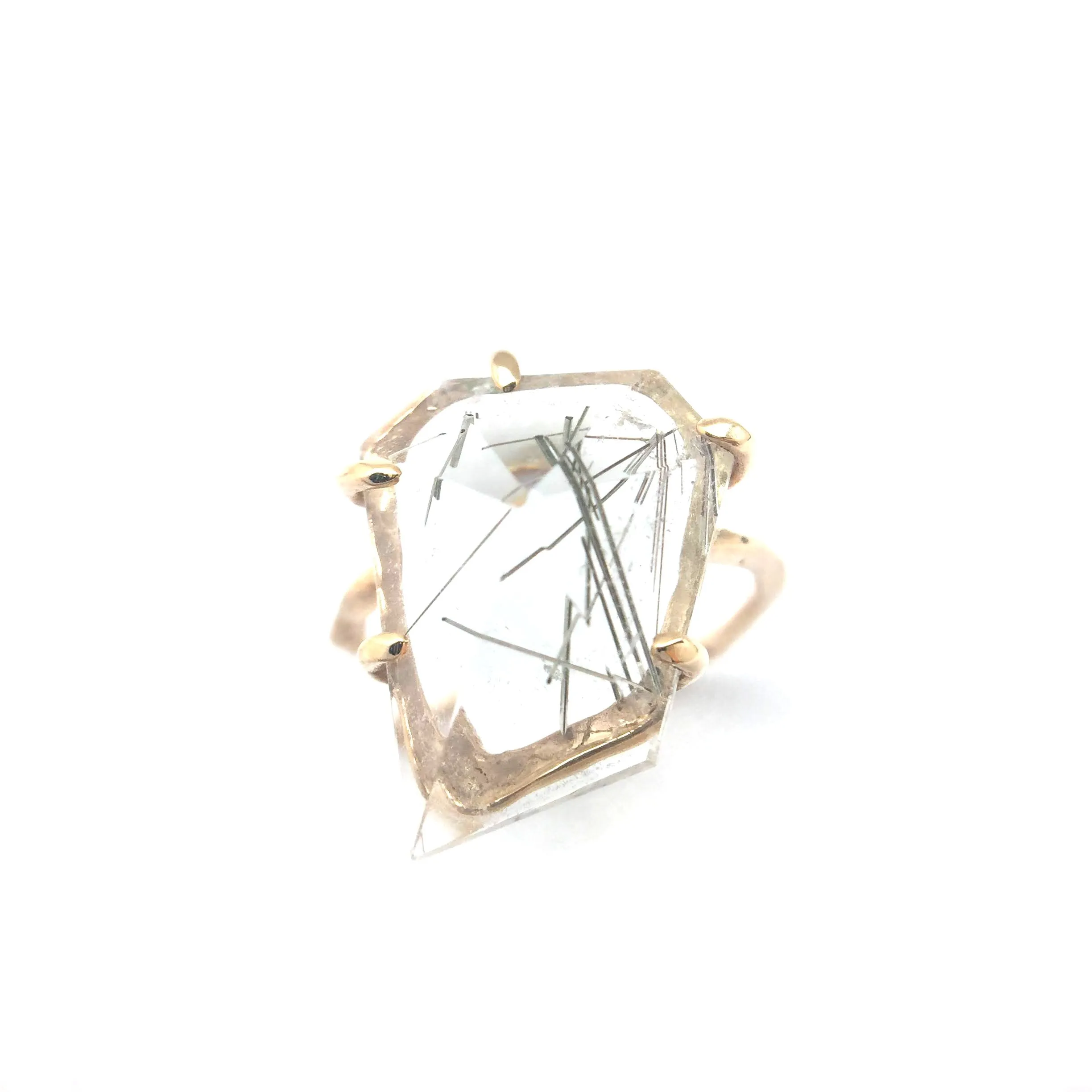 Rutilated Quartz Ring