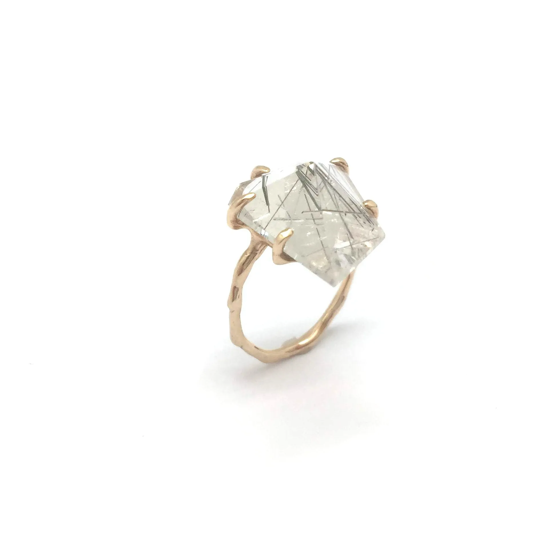 Rutilated Quartz Ring