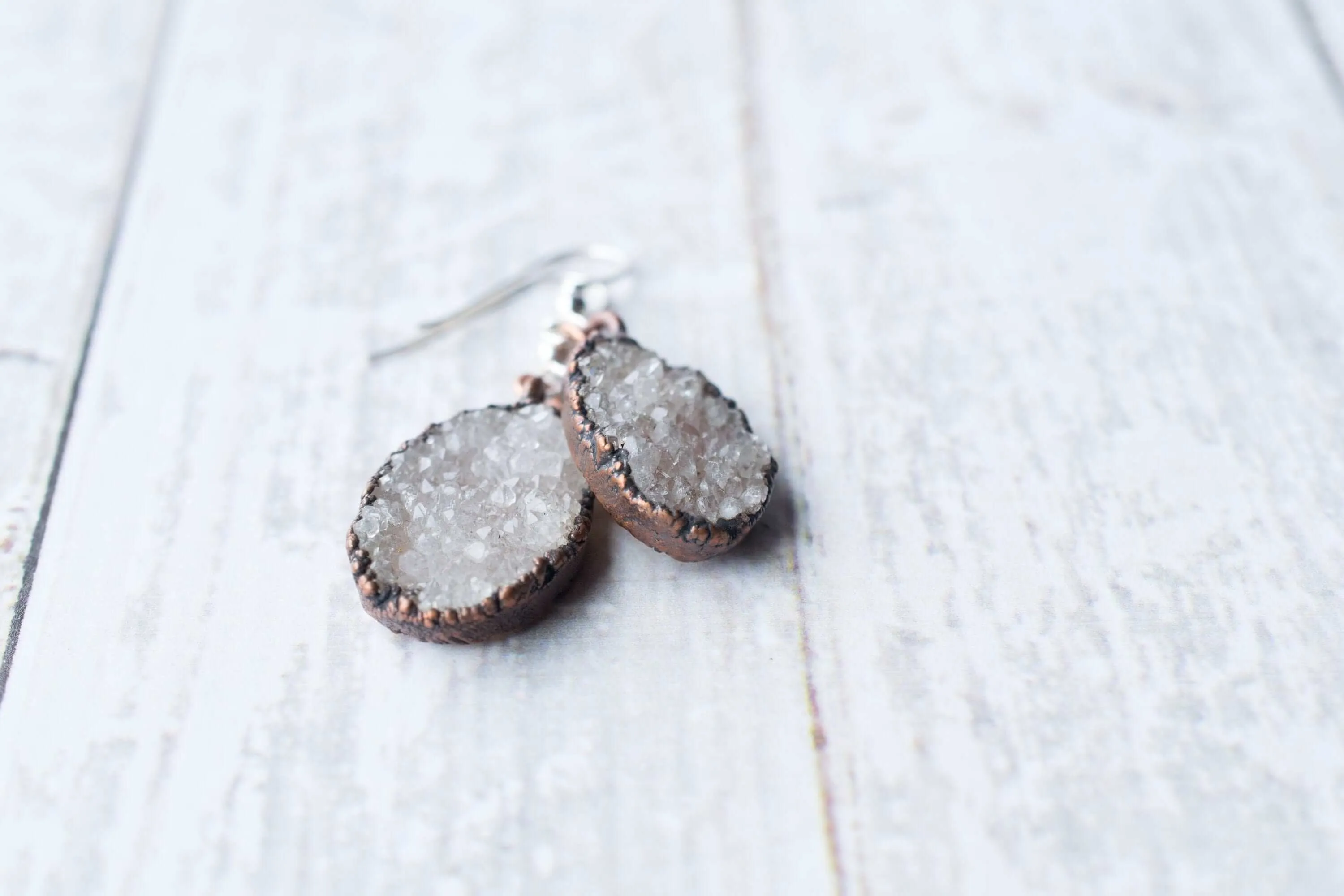 SALE Natural crystal  | Druzy crystal earrings