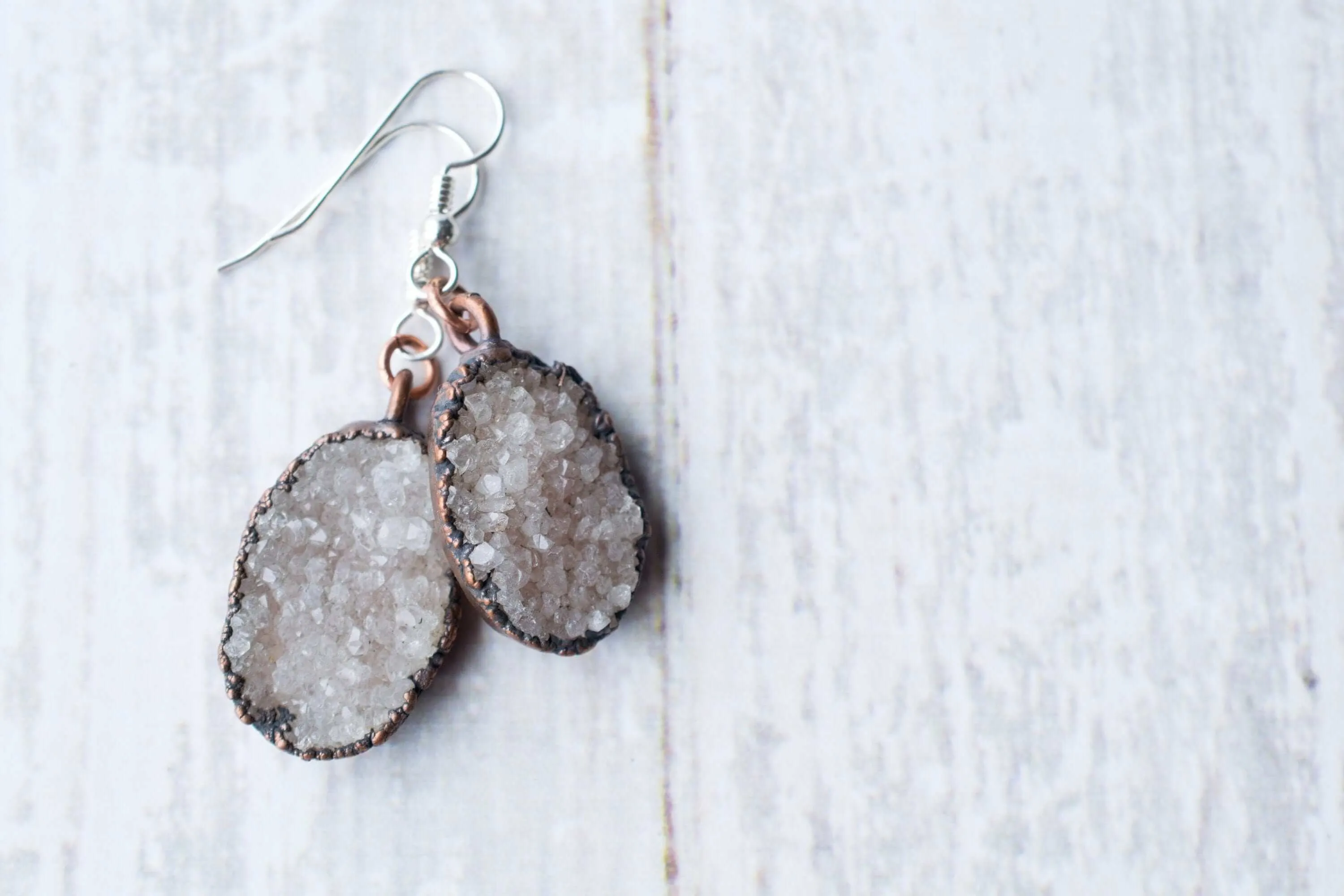 SALE Natural crystal  | Druzy crystal earrings