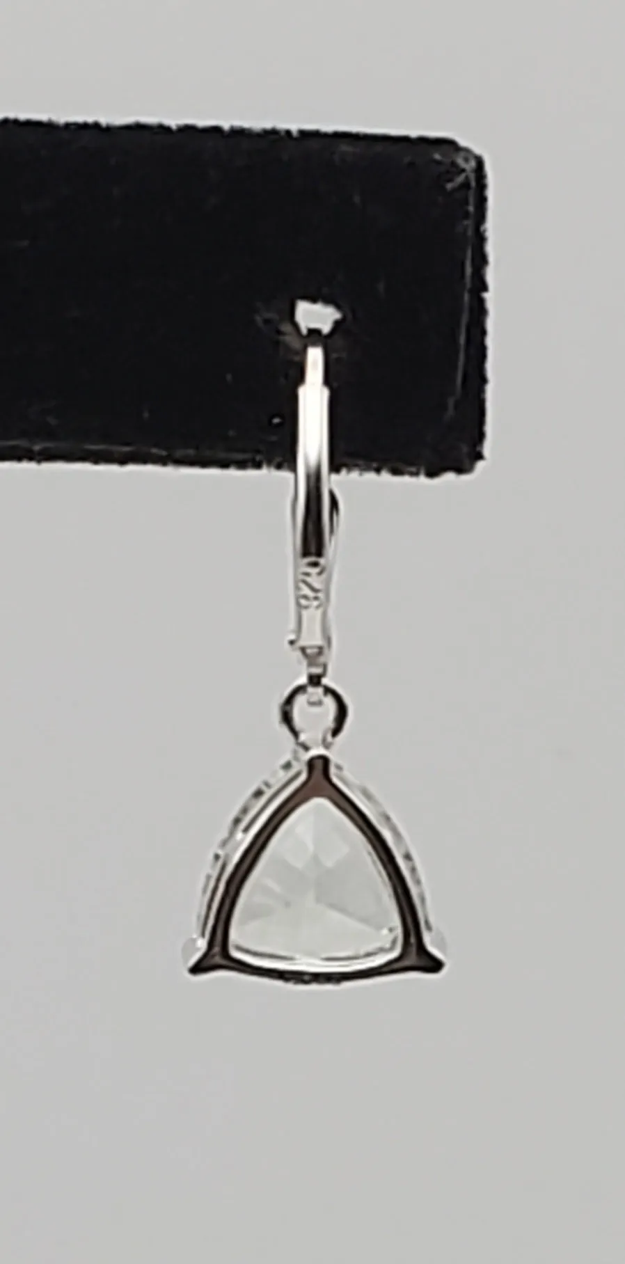 SINGLE UNMATCHED Prasiolite Sterling Silver Dangle Earring