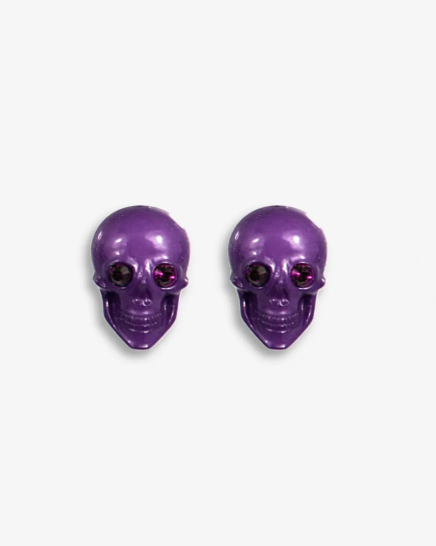 SKULL POST EARRINGS
