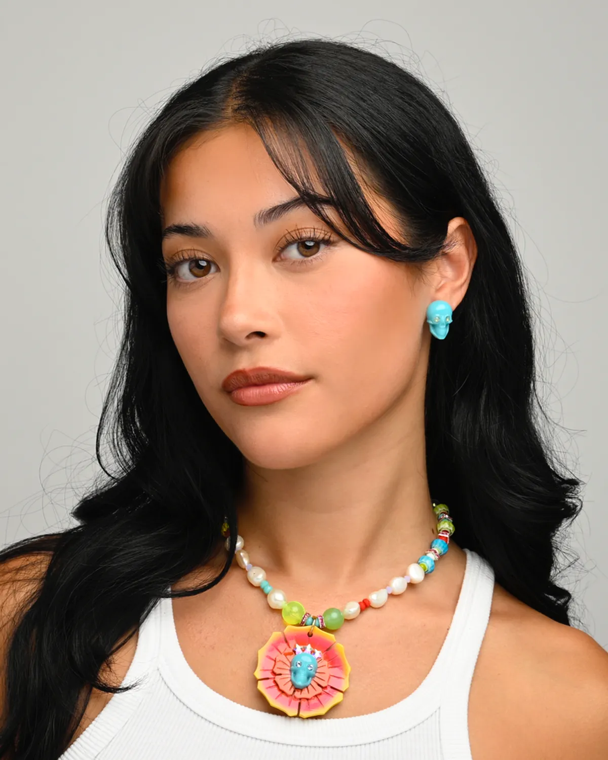 SKULL POST EARRINGS