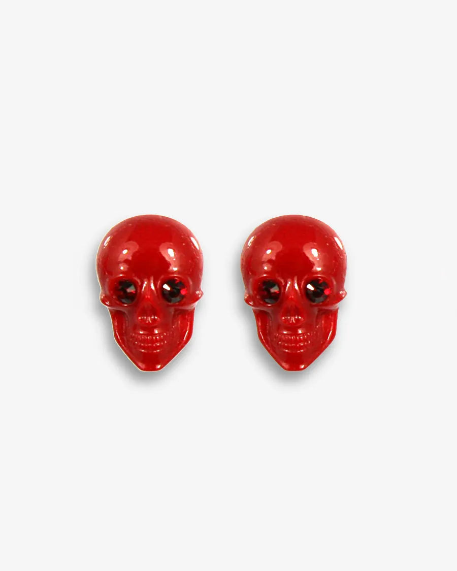 SKULL POST EARRINGS