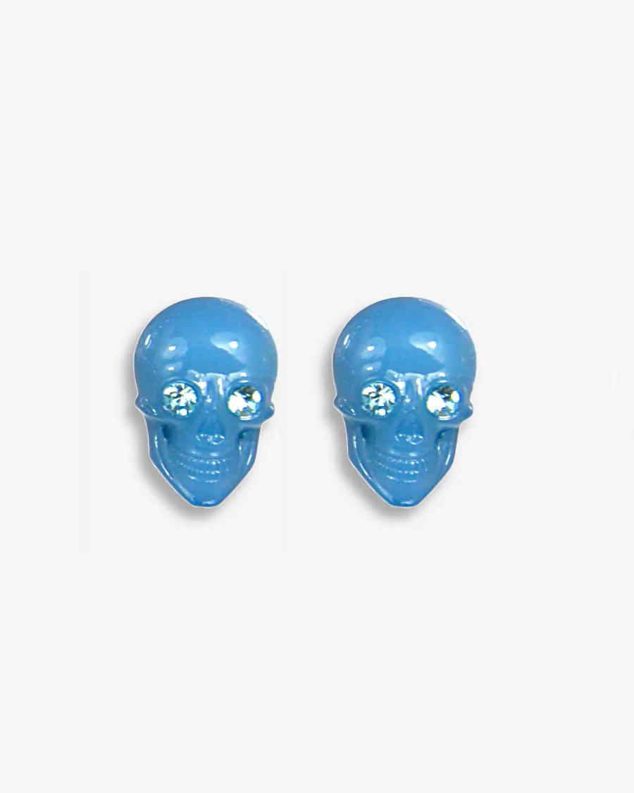 SKULL POST EARRINGS