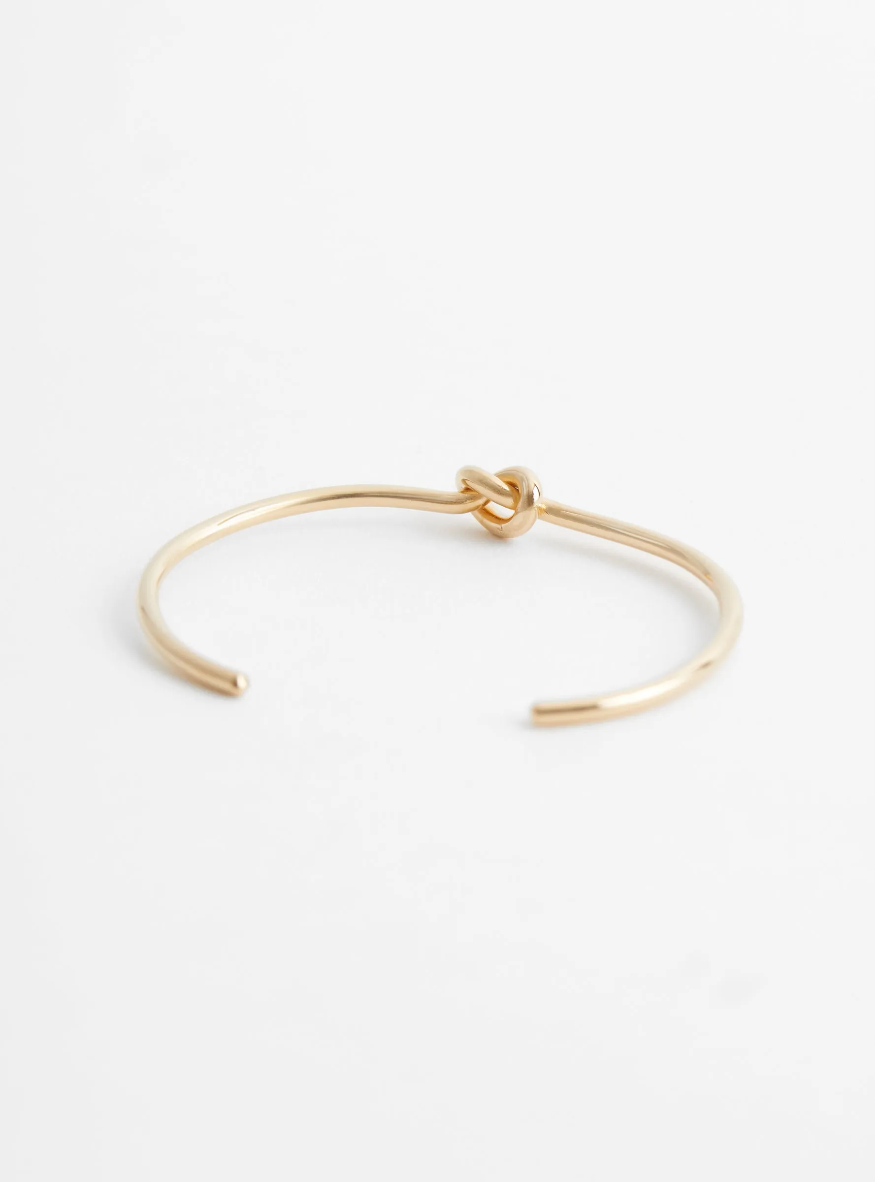 Small Knot Bracelet Cuff Gold Plated