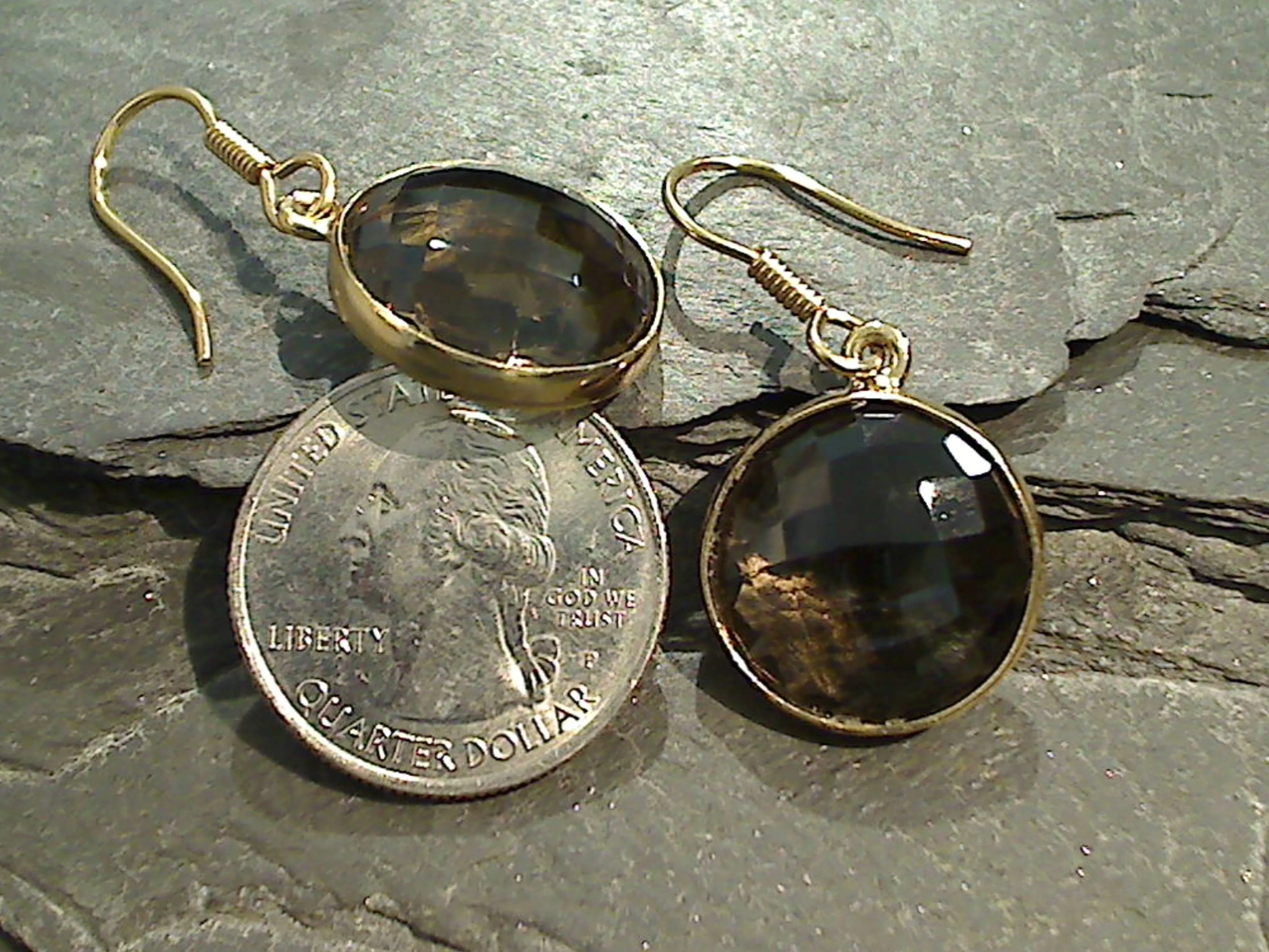Smokey Quartz, Alchemia Earrings