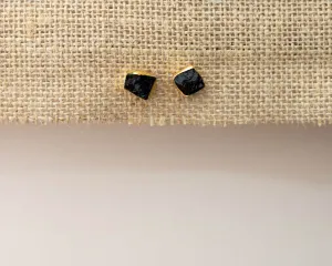 Smoky Quartz Stud Earrings