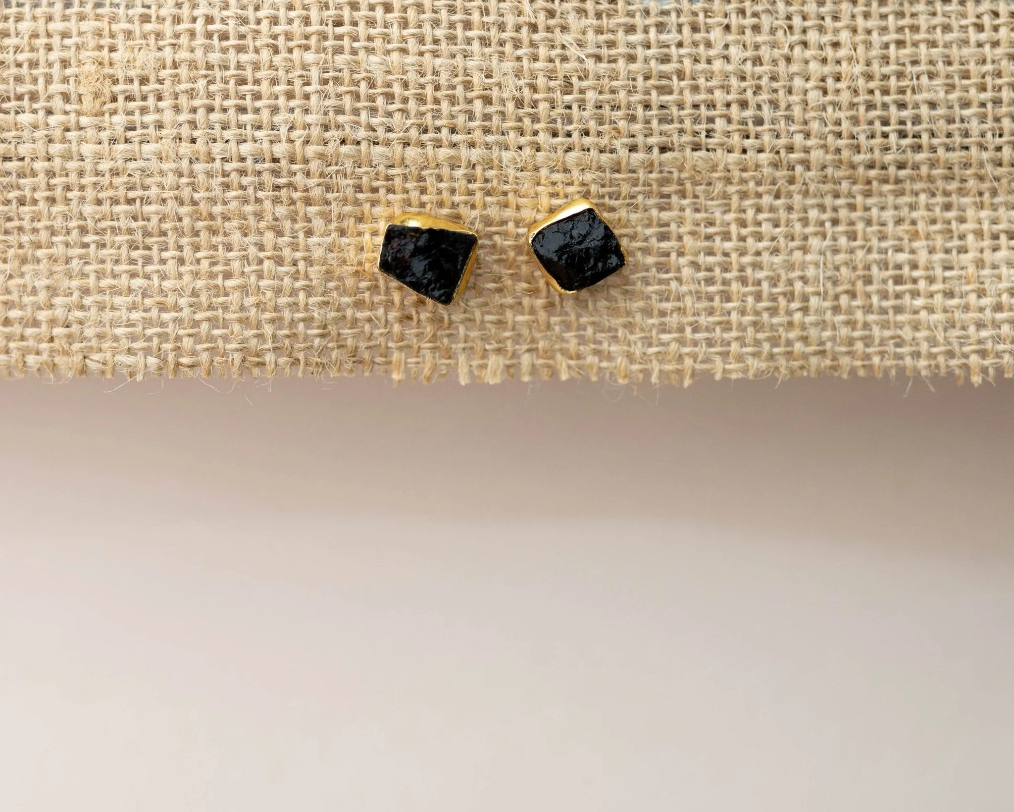Smoky Quartz Stud Earrings